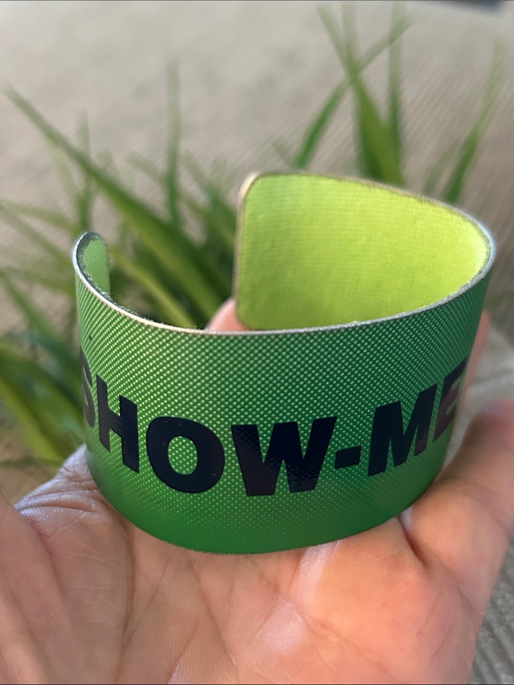 License plate Wristband Cuff Show Me State NEW handmade soft t-shirt interior OS